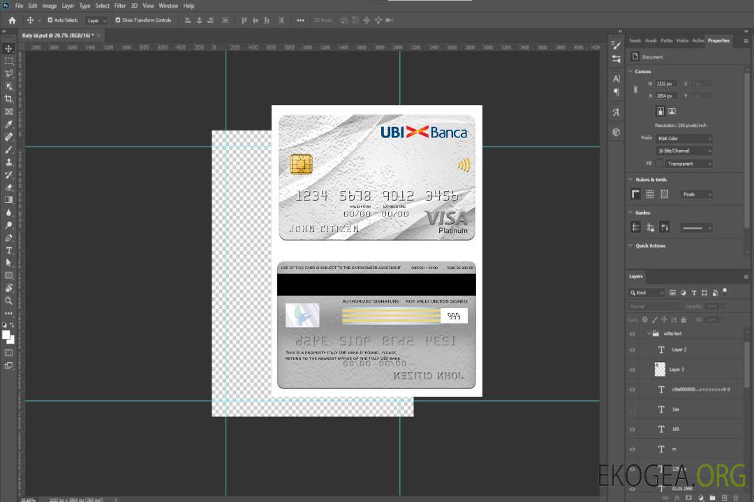 Carte Visa Platine Italie Banque UBI template Carte Visa Platine Italie Banque UBI template